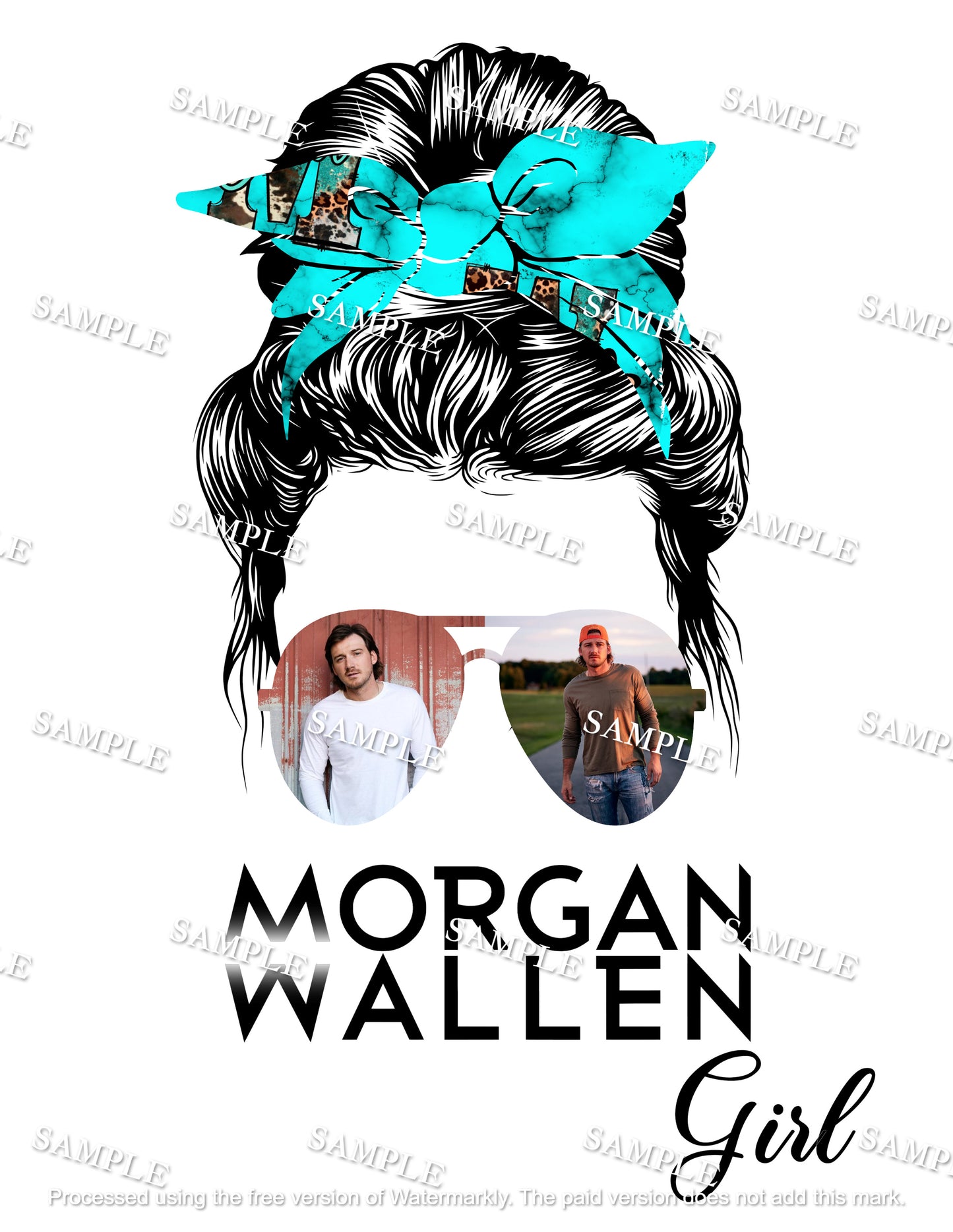 Morgan Wallen Messy Bun